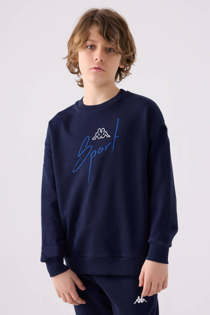 Kappa Erkek Çocuk Lacivert Sweatshirt