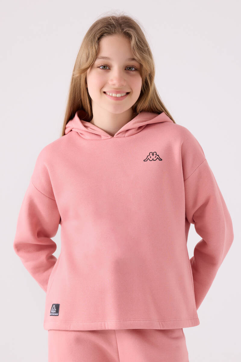 Kappa Kız Çocuk Pembe Sweatshirt