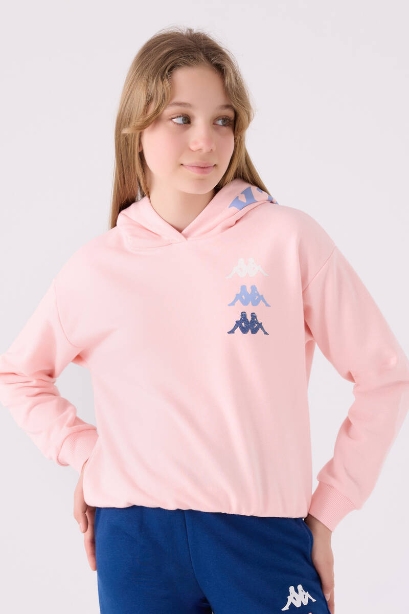 Kappa Kız Çocuk Pembe Sweatshirt