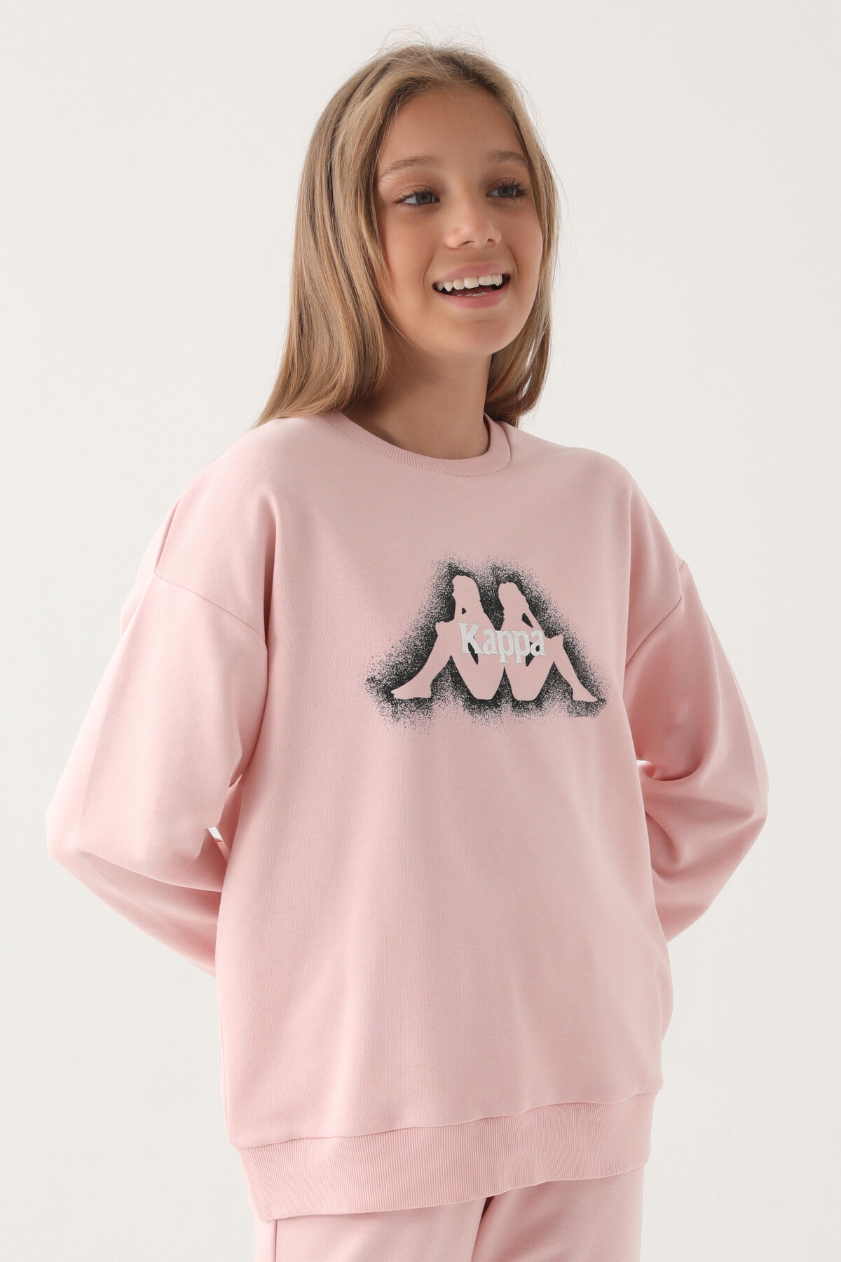 Pink hot sale kappa sweater