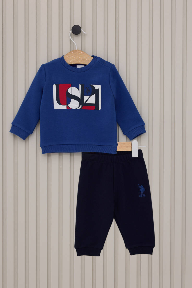 U.S. Polo Assn Erkek Bebek Cobalt Bebek Takım