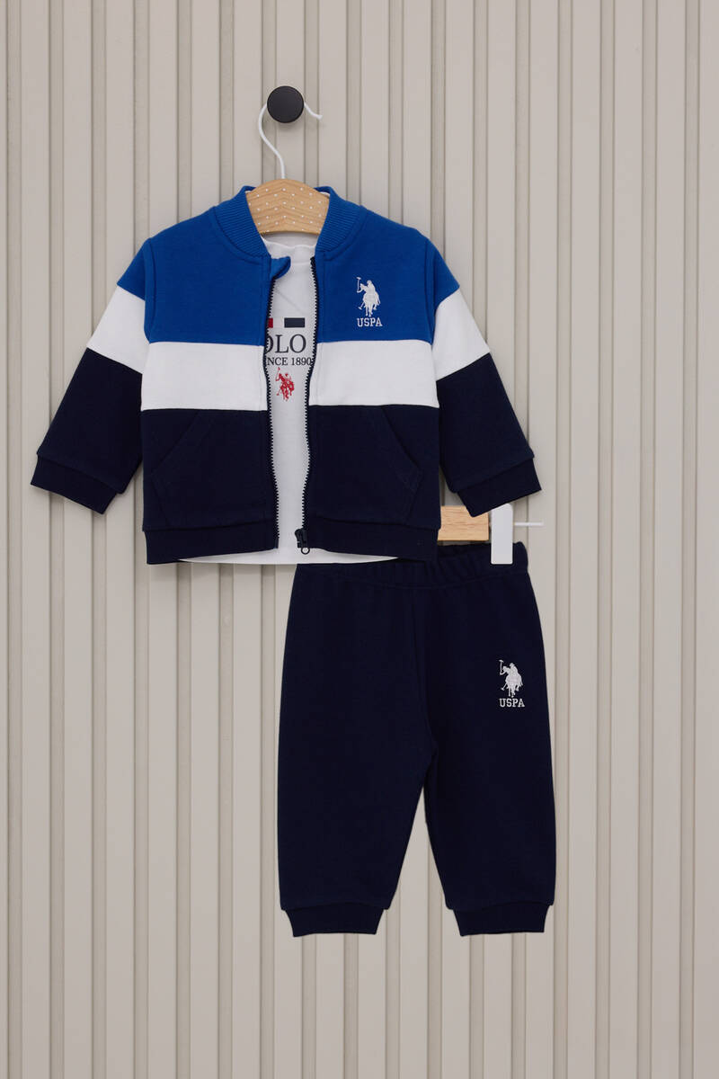 U.S. Polo Assn Erkek Bebek Cobalt Bebek Takım