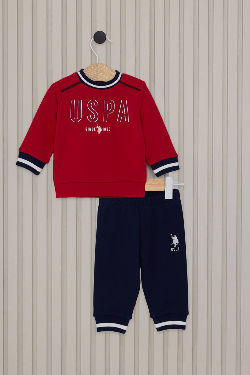 U.S. Polo Assn Erkek Bebek Kırmızı Bebek Takım