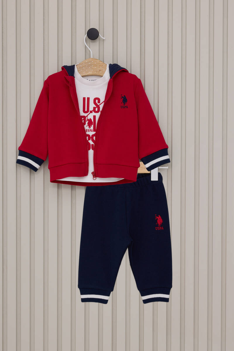 U.S. Polo Assn Erkek Bebek Kırmızı Bebek Takım