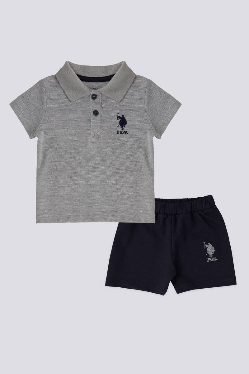 US Polo Assn Erkek Bebek Krem 2'li Takım