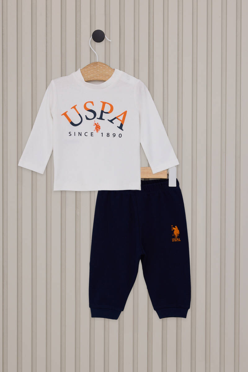 U.S. Polo Assn Erkek Bebek Beyaz Bebek Takım