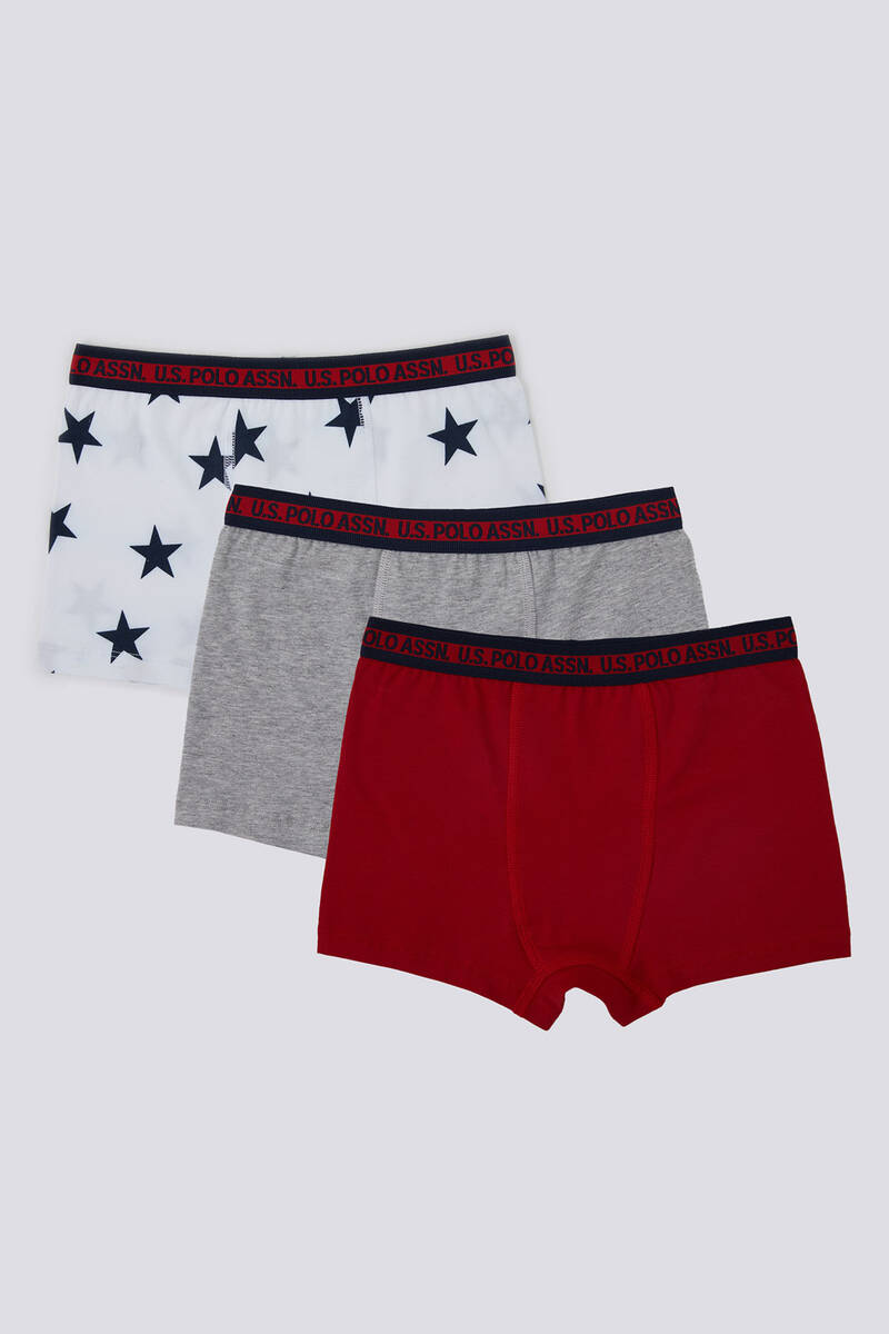 U.S. Polo Assn Giyim Erkek Çocuk 3'Lü Boxer